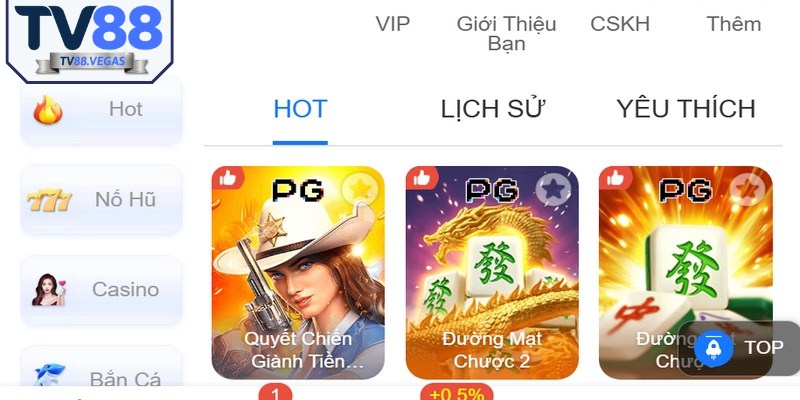 Việc đăng nhập TV88 giúp người chơi tham gia kho game hấp dẫn 